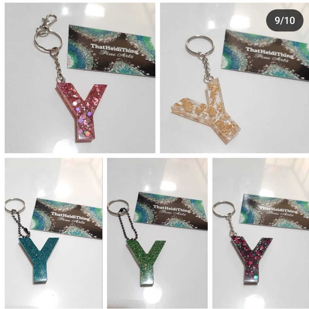 Bag charm Keychain Letter Y